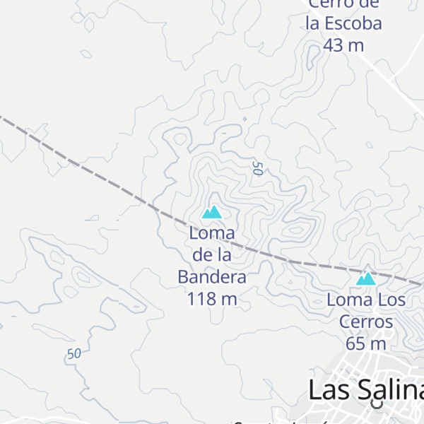 Map of Loma de la Bandera