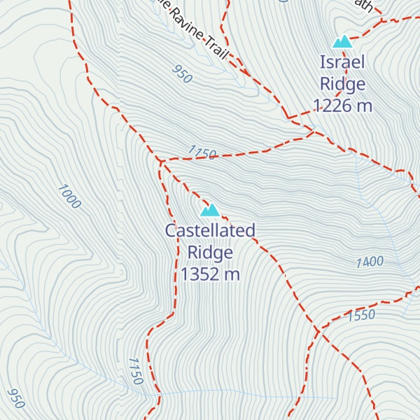 Map of Castellated Ridge