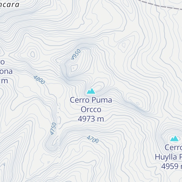 Map of Cerro Puma Orcco