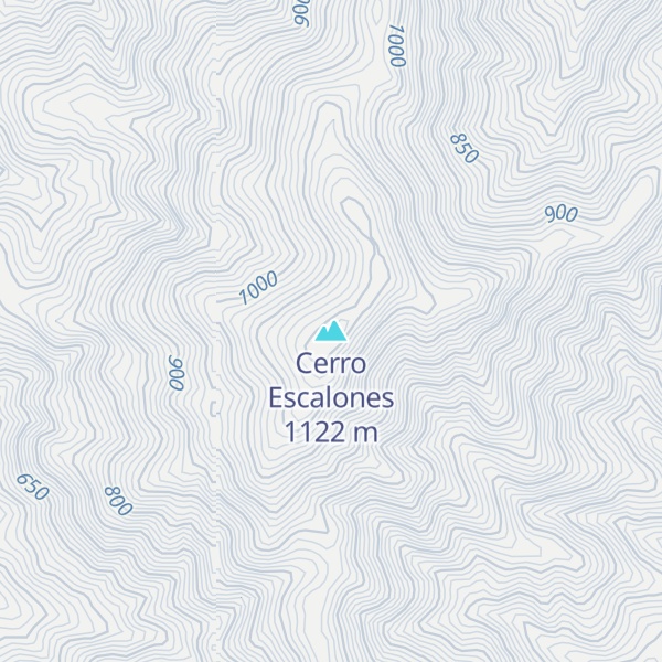 Map of Cerro Escalones