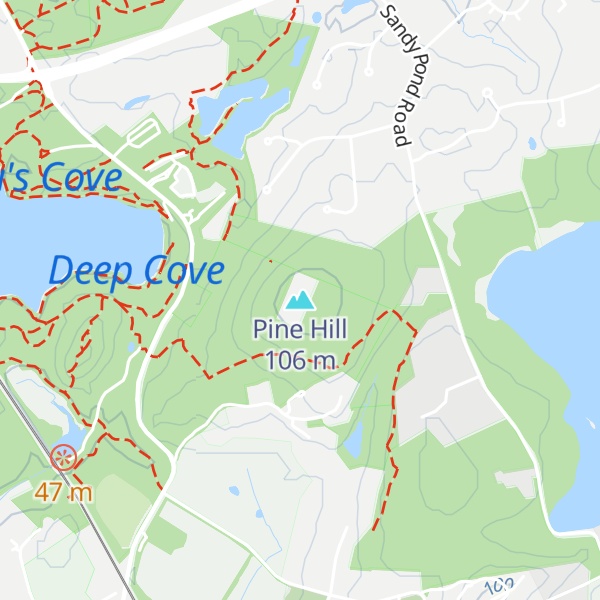 Map of Pine Hill