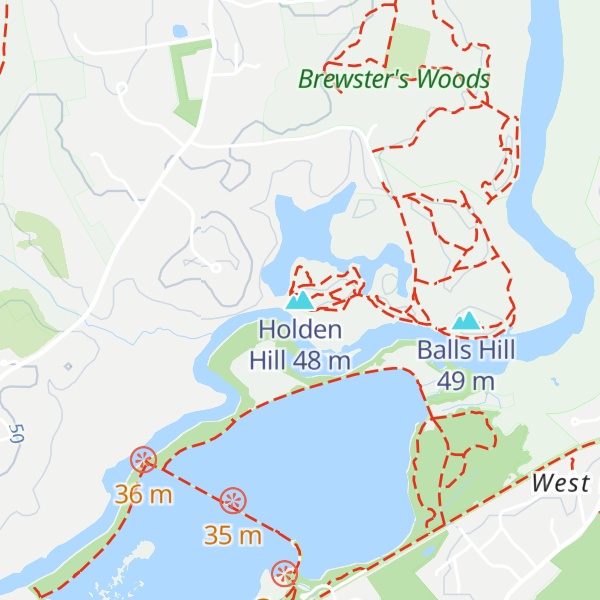 Map of Holden Hill