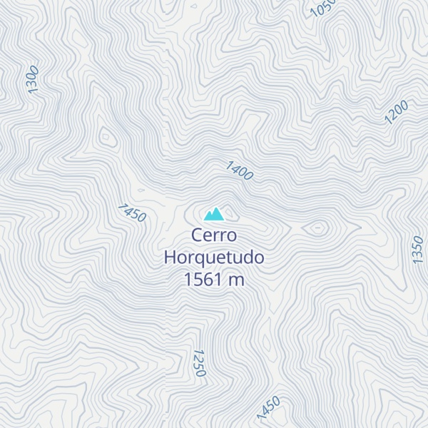 Map of Cerro Horquetudo