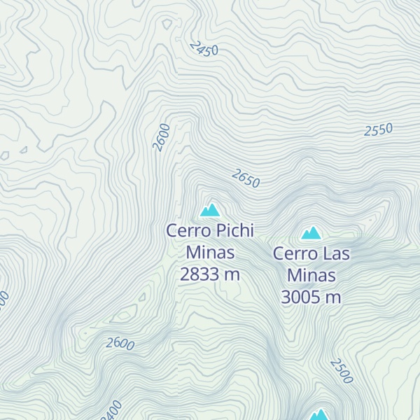 Map of Cerro Pichi Minas
