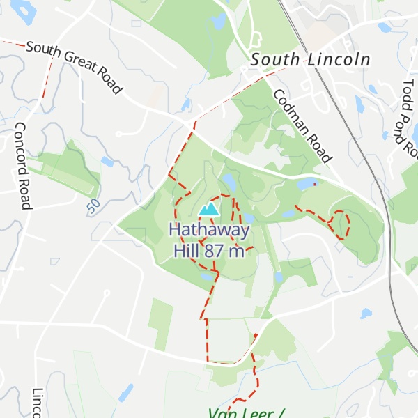 Map of Hathaway Hill
