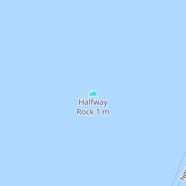 Map of Halfway Rock