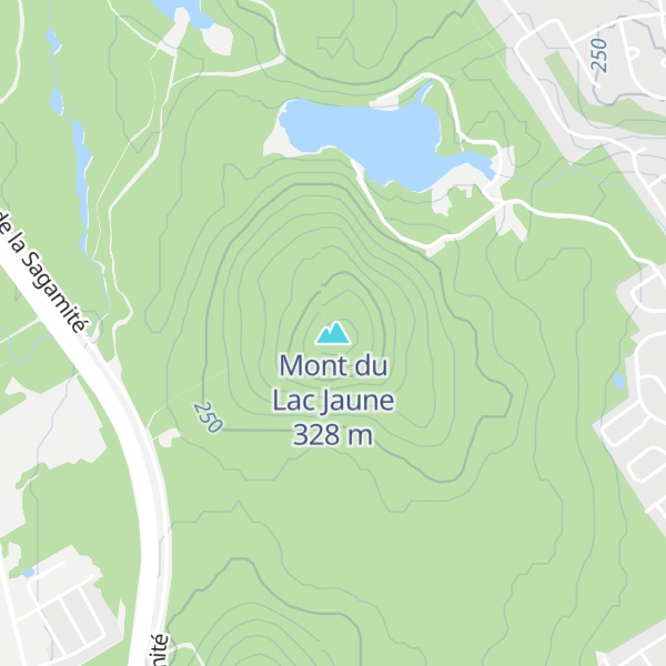 Map of Mont du Lac Jaune