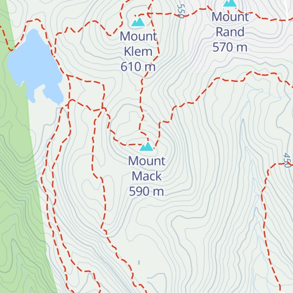 Map of Mount Mack