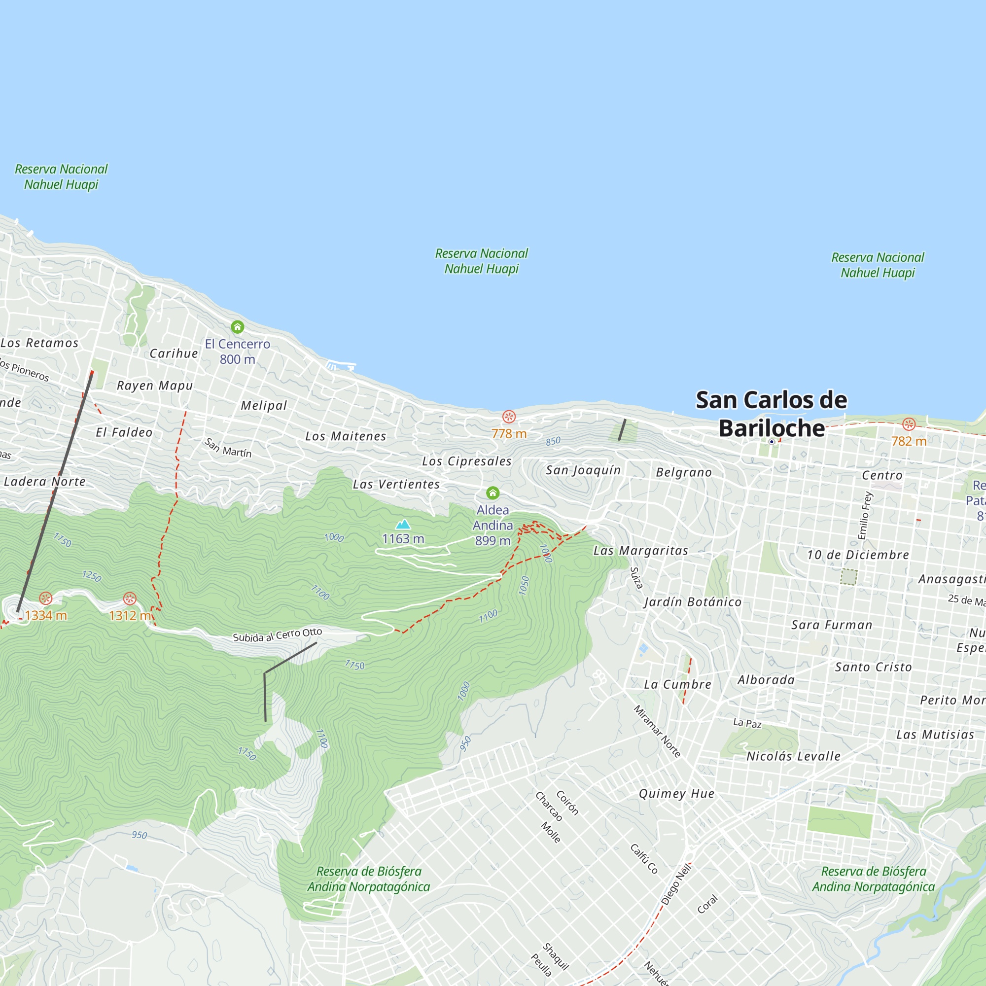 Aldea Andina map