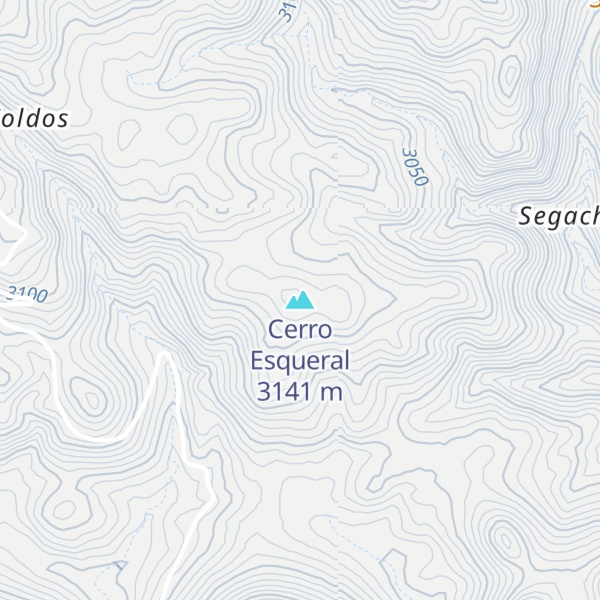 Map of Cerro Esqueral