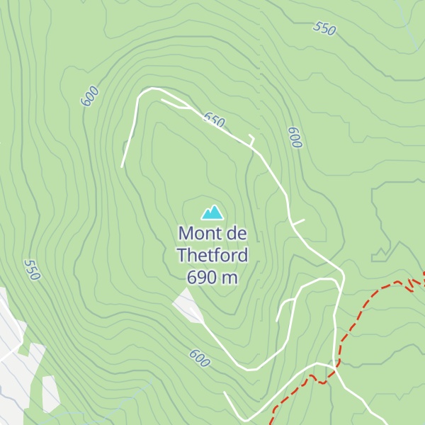 Map of Mont de Thetford