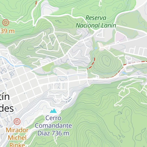 Map of Cabañas Arco Iris