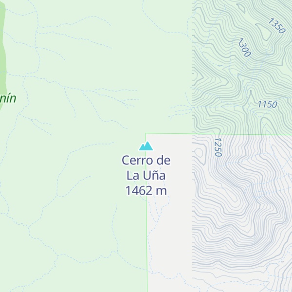 Map of Cerro de La Uña