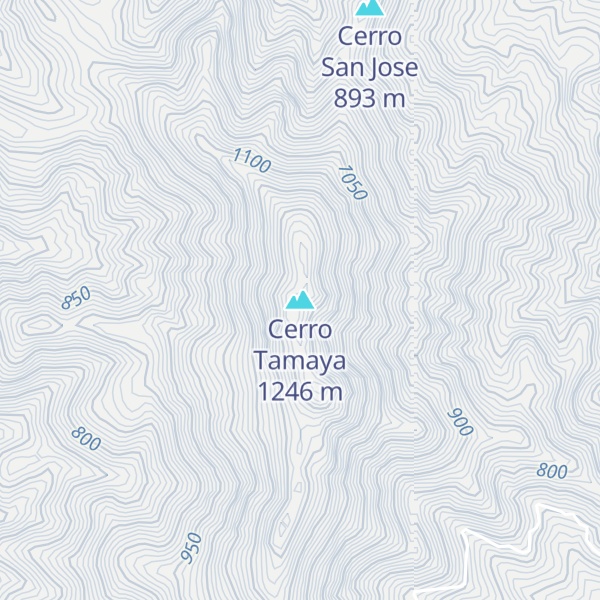 Map of Cerro Tamaya