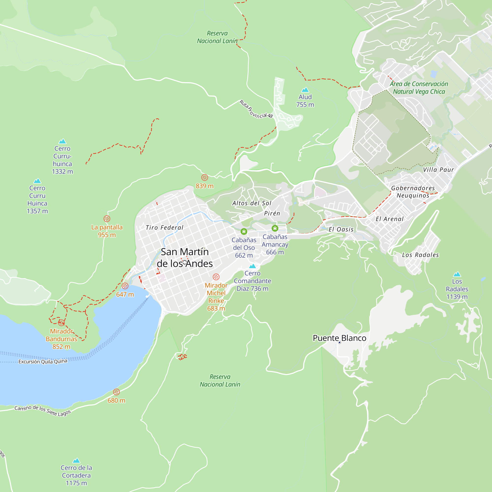 Cabañas Casilda map