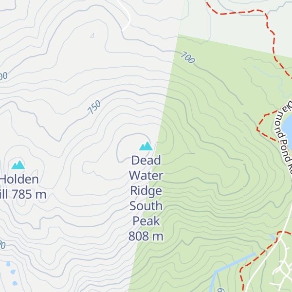 Map of Dead Water Ridge South Peak