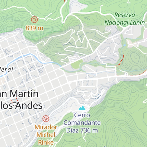 Map of Cabañas del Oso