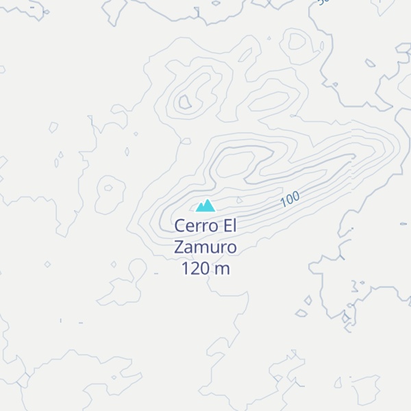 Map of Cerro El Zamuro