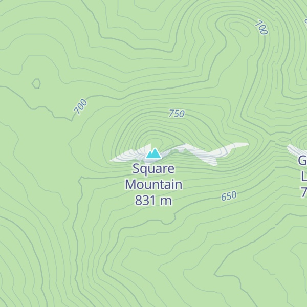Map of Square Mountain