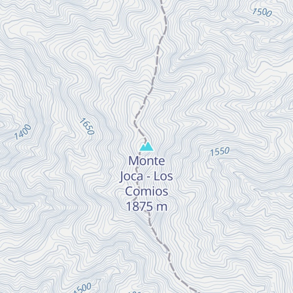 Map of Monte Joca - Los Comios