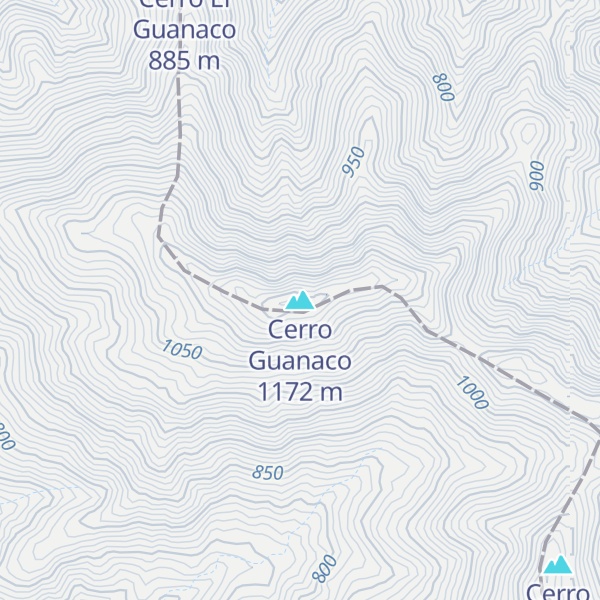 Map of Cerro Guanaco