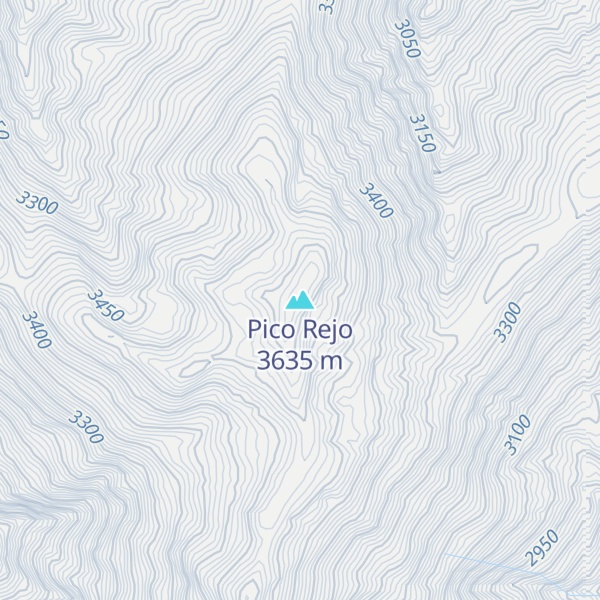 Map of Pico Rejo