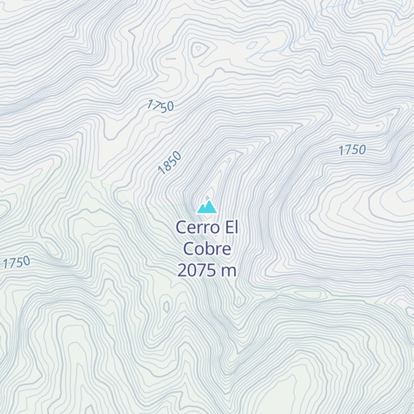 Map of Cerro El Cobre