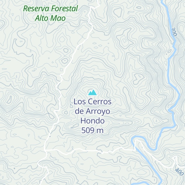 Map of Los Cerros de Arroyo Hondo