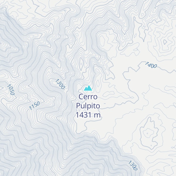 Map of Cerro Pulpito