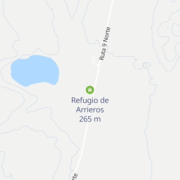 Map of Refugio de Arrieros