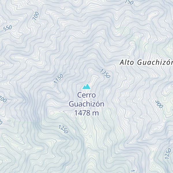 Map of Cerro Guachizón