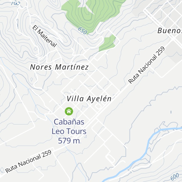 Map of Cabañas Rincón del Sur