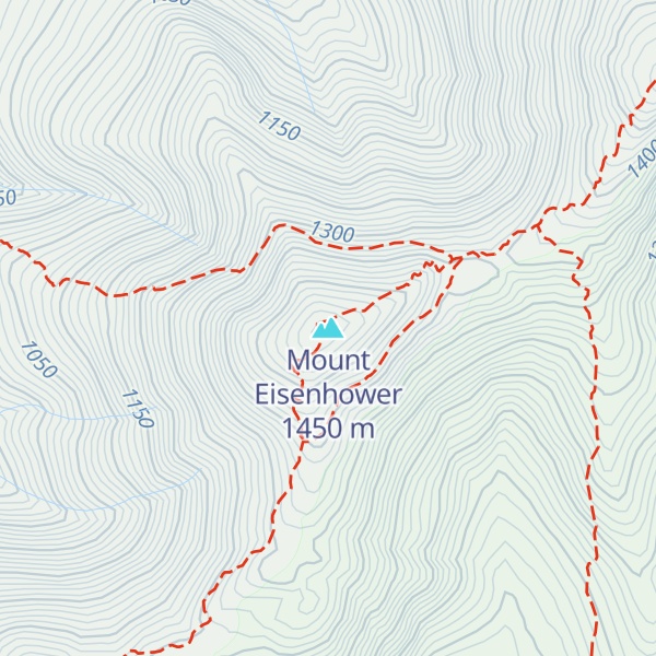 Map of Mount Eisenhower