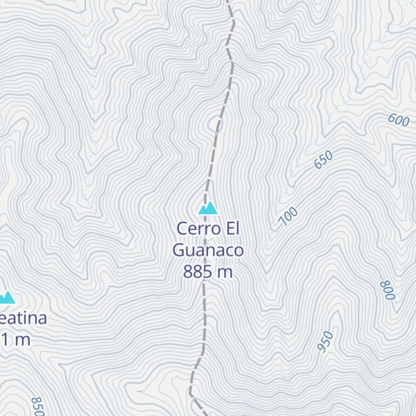 Map of Cerro El Guanaco