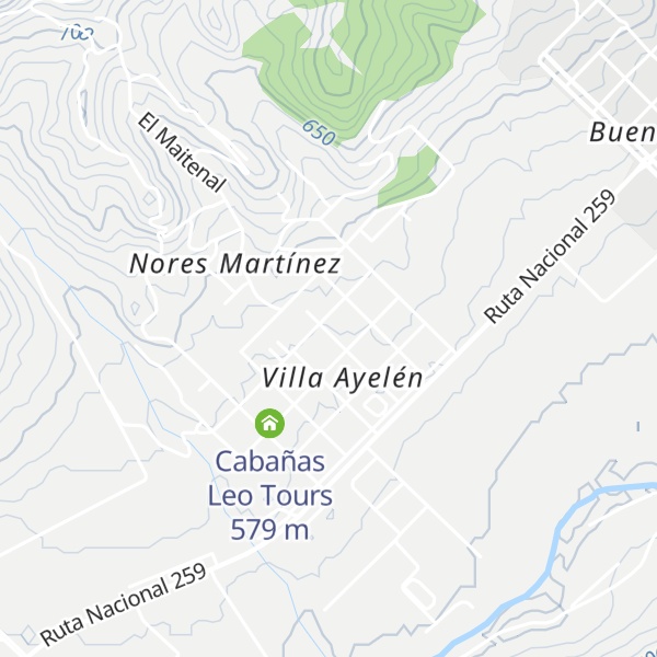 Map of Cabañas Las Lumas