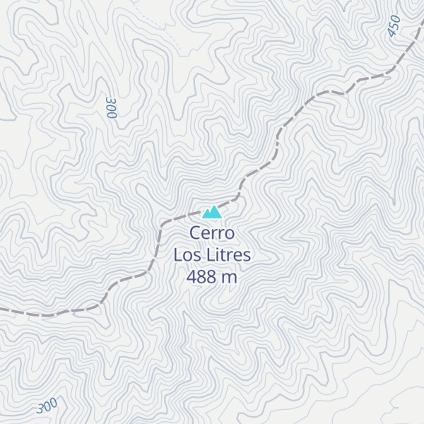 Map of Cerro Los Litres