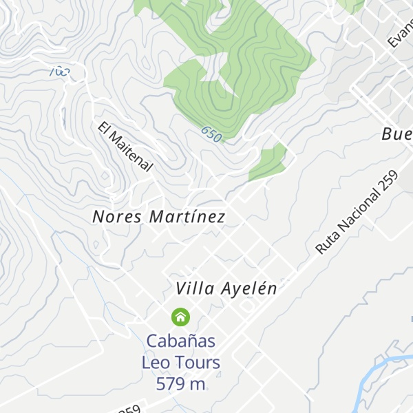 Map of Cabañas Luna de Ayelen