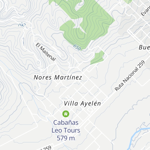 Map of Cabañas La Cautiva