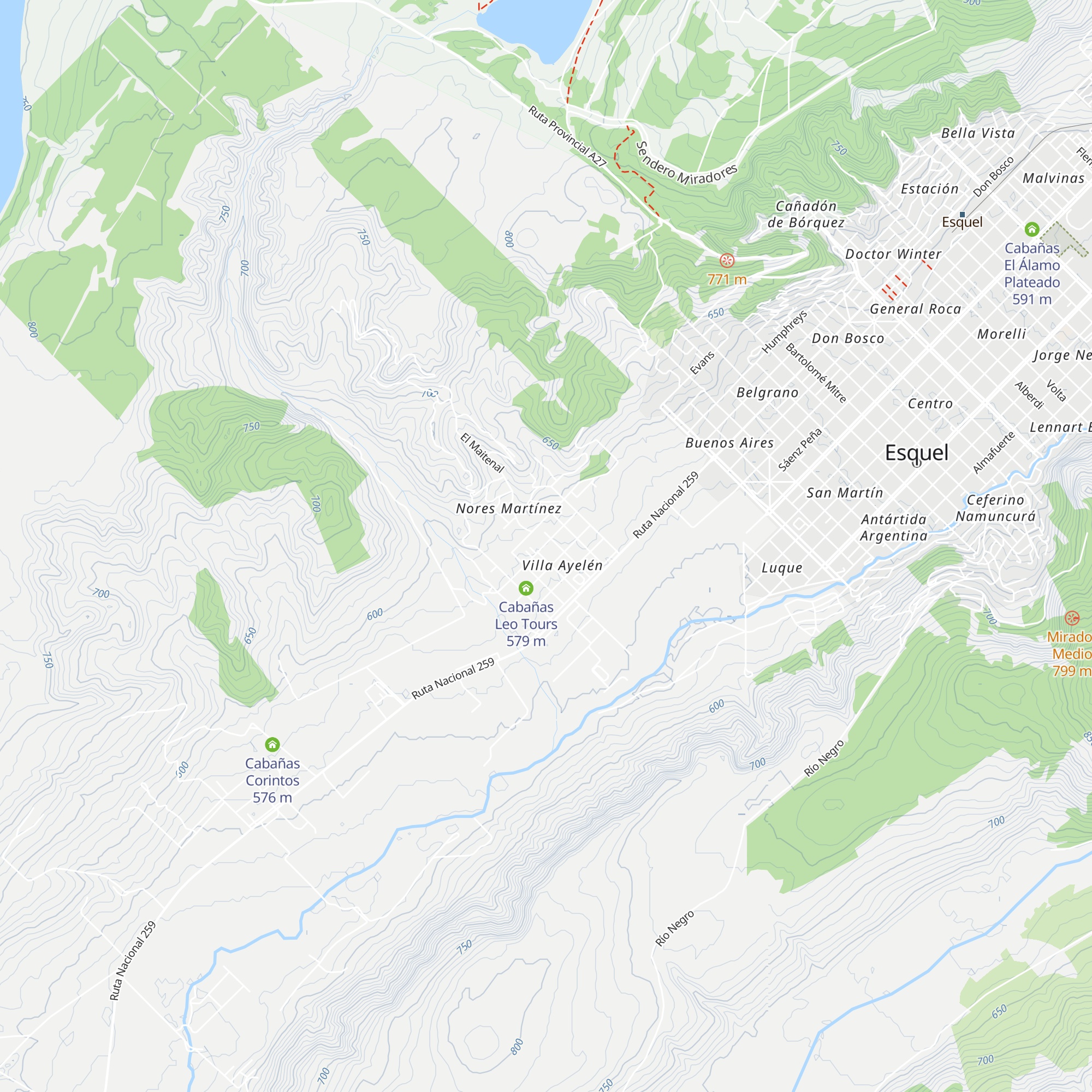 Cabañas Dulce Gringa map