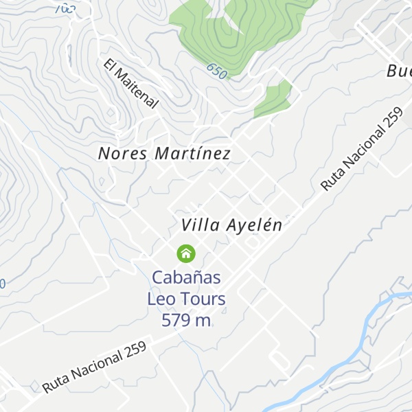 Map of Cabañas Payco