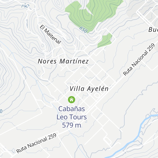 Map of Cabañas Cipreses