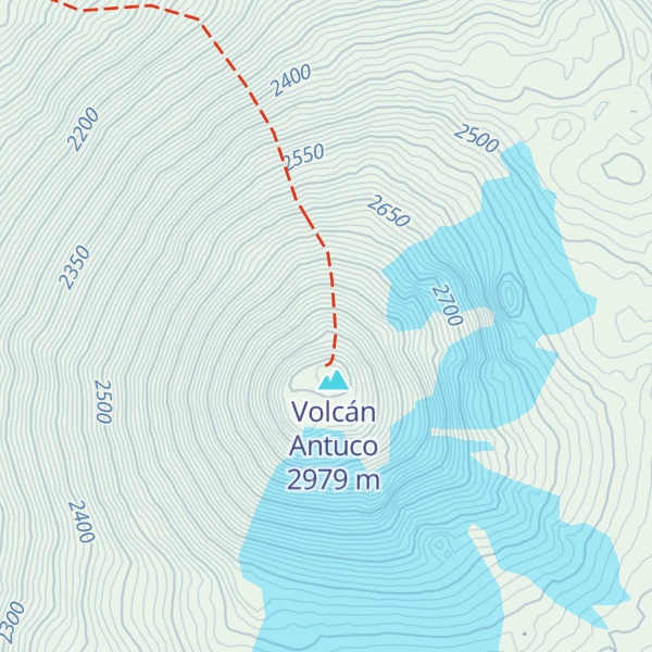 Map of Cumbre Falsa