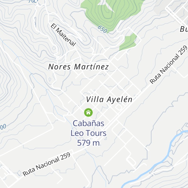 Map of Cabañas El Palenque