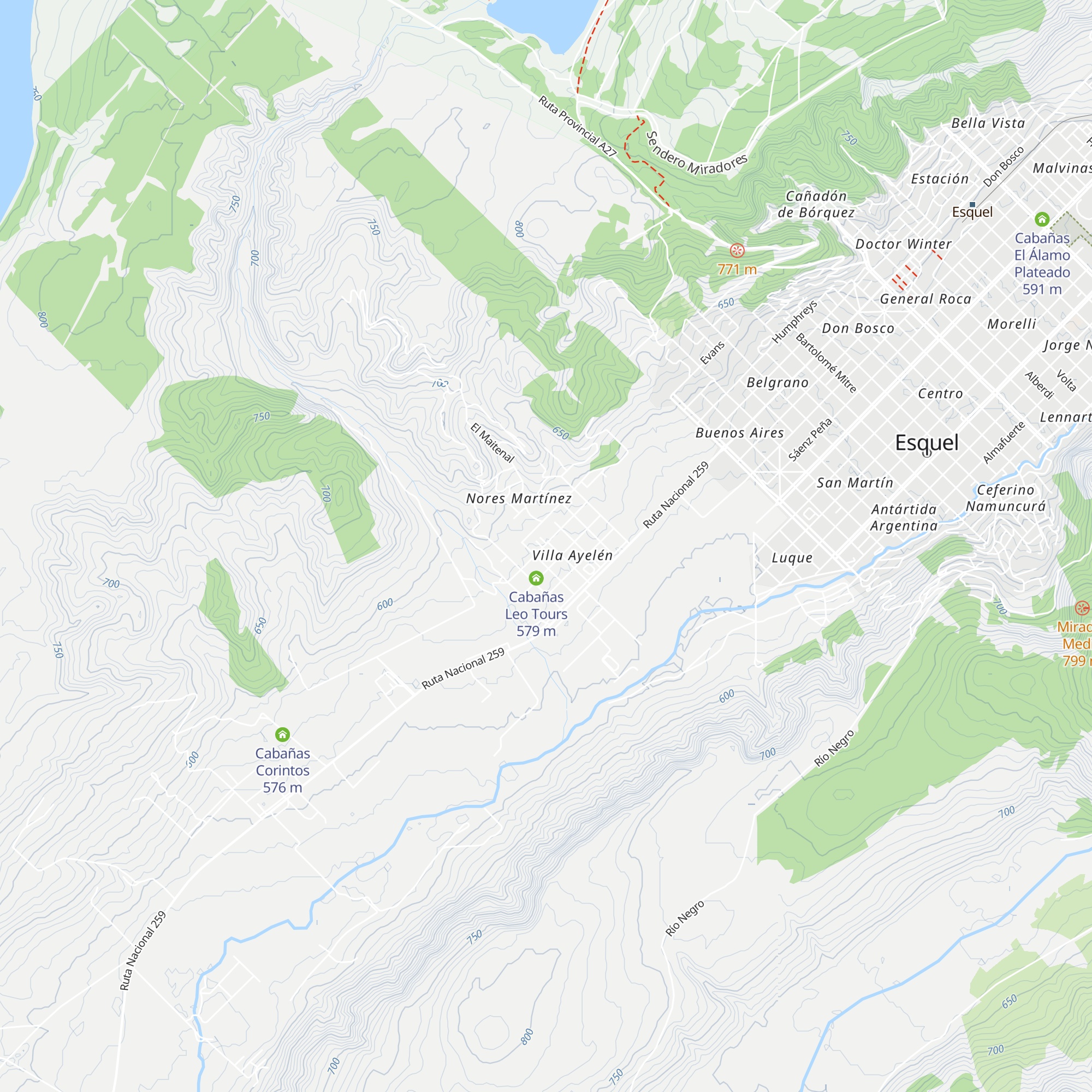 Cabañas El Palenque map