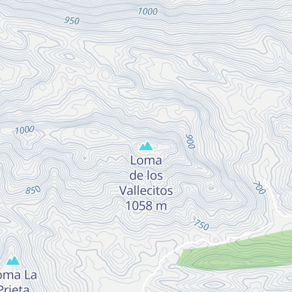 Map of Loma de los Vallecitos