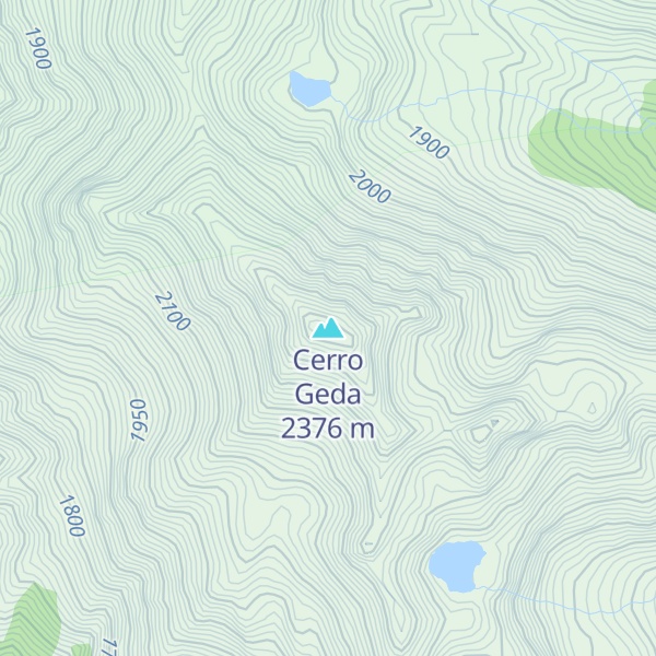 Map of Cerro Geda