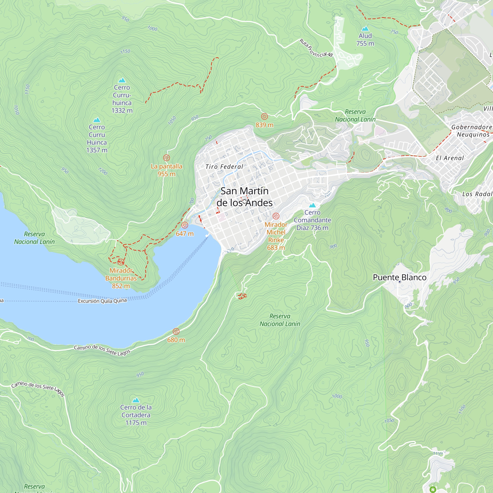 Arique bungalows map