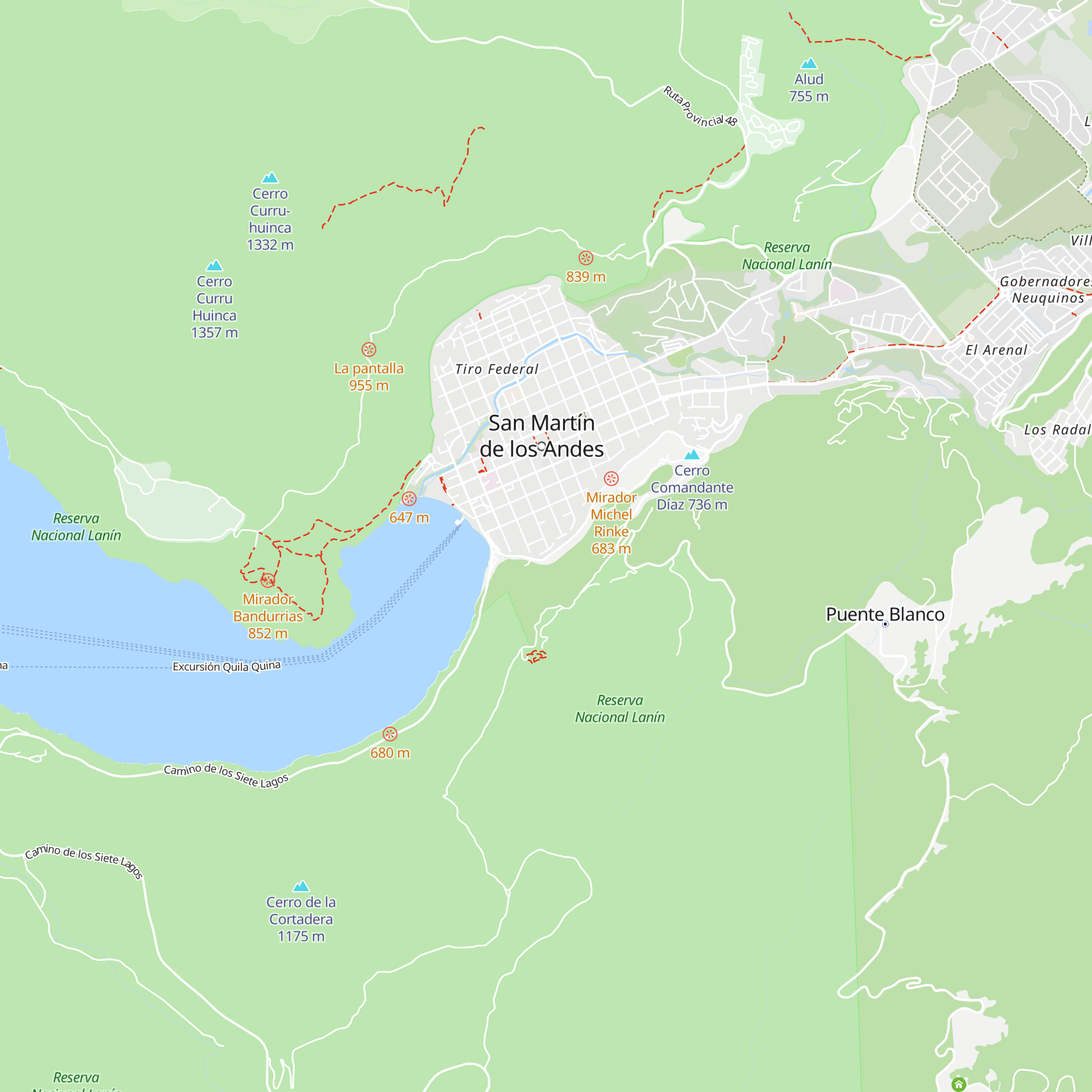 Arique bungalows map