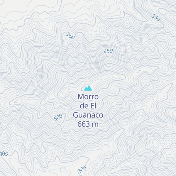 Map of Morro de El Guanaco