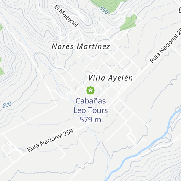 Map of Cabañas Leo Tours